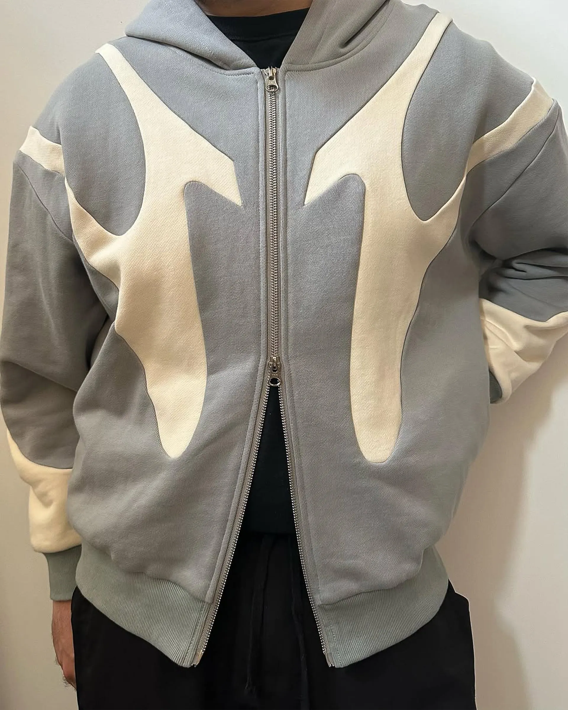 Fuse Hoodie - Grey/Light Cream
