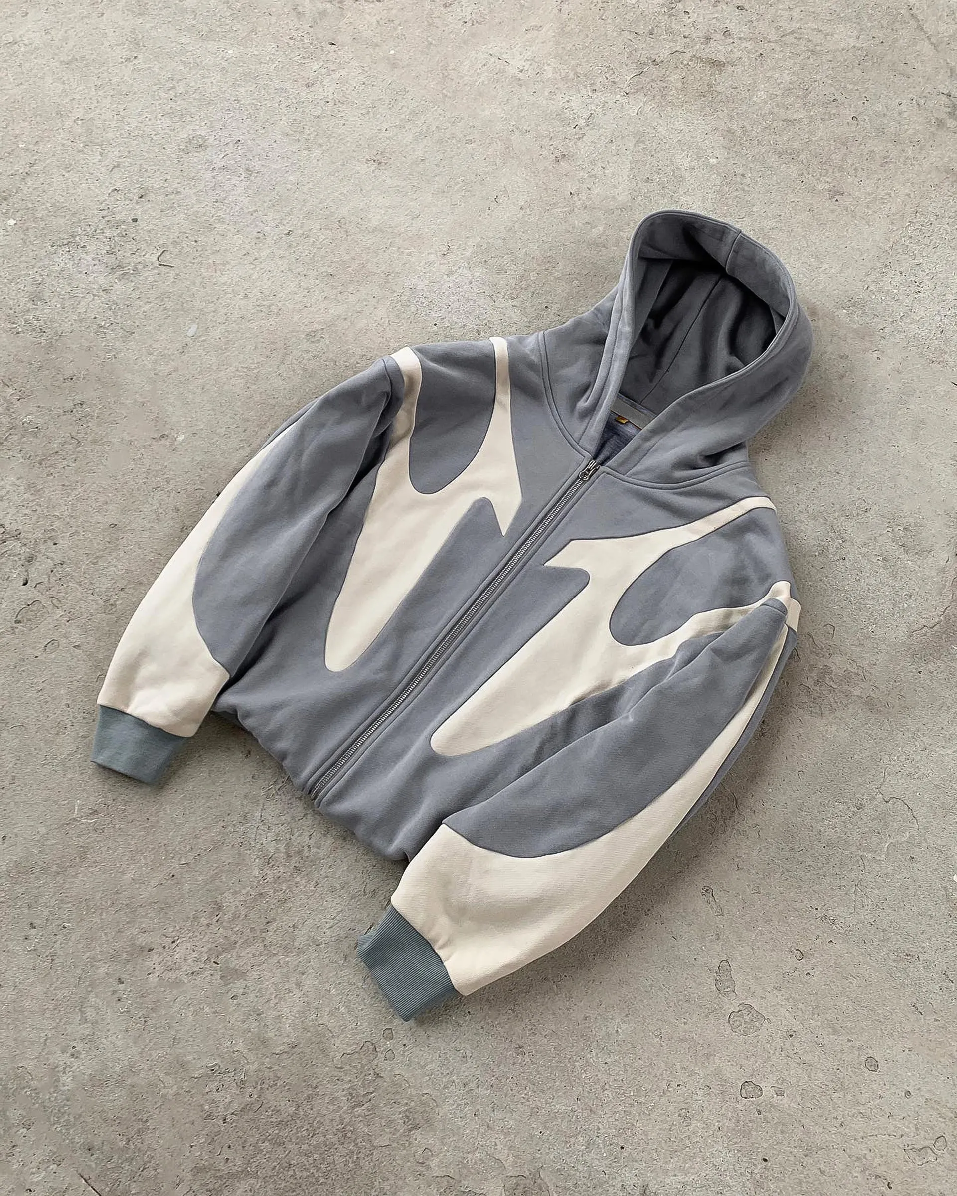 Fuse Hoodie - Grey/Light Cream