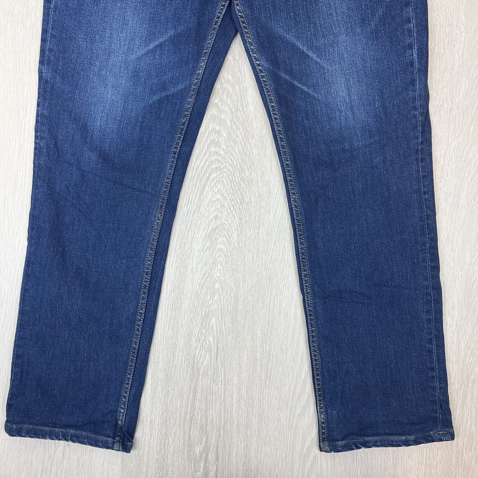 Gazman Mens Straight Stretch Denim Jeans Size 34