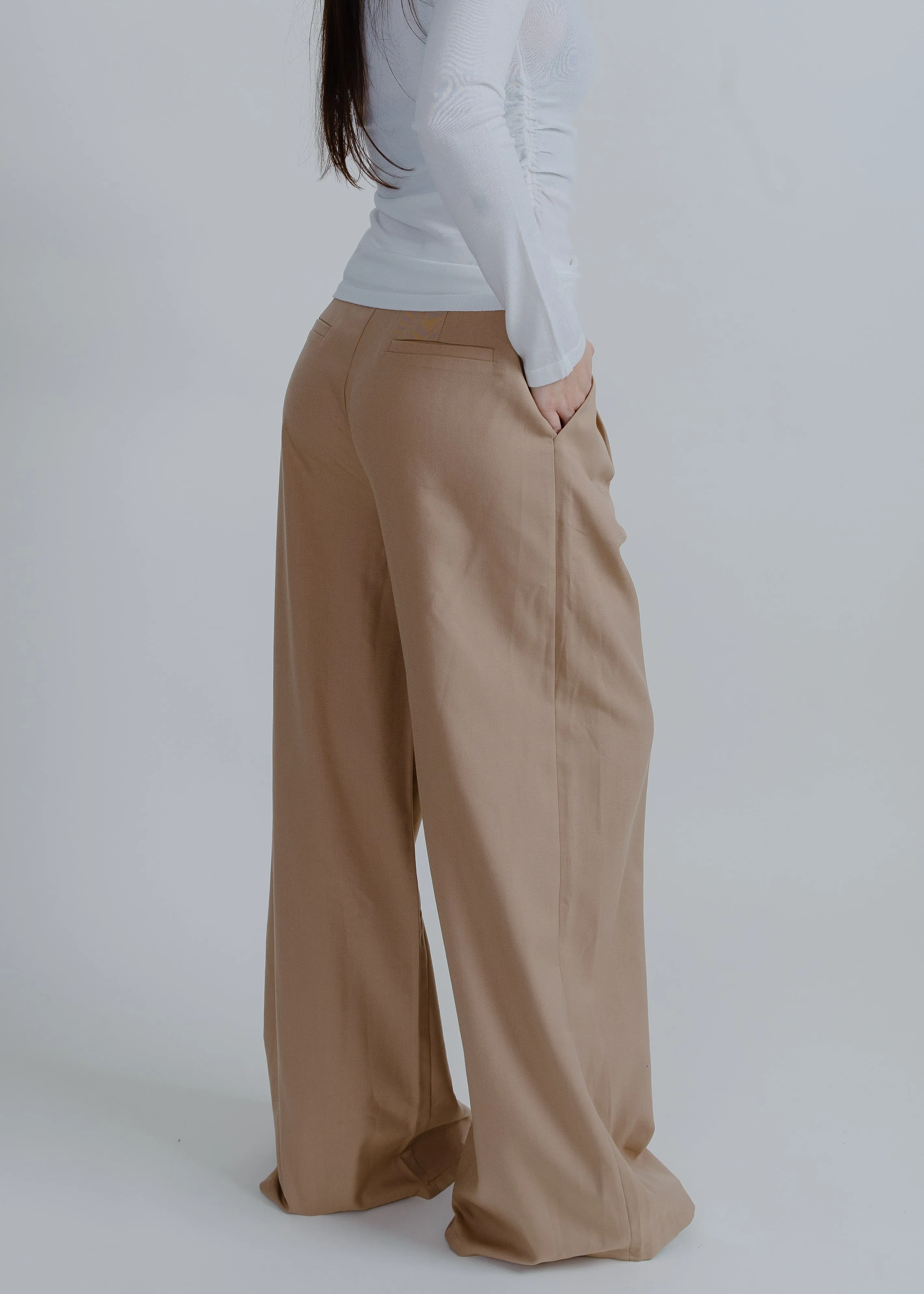 Gemma Trouser Pants - Beige
