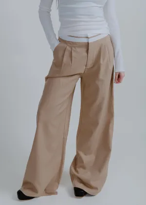Gemma Trouser Pants - Beige
