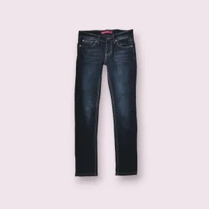 GIRL SIZE 10 YEARS - VIGOSS, Straight Leg, Dark wash Jeans NWOT B55