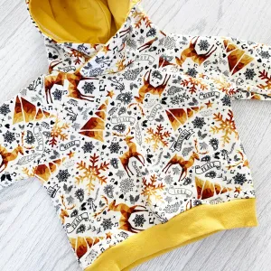Golden Christmas Hoodie - Newborn