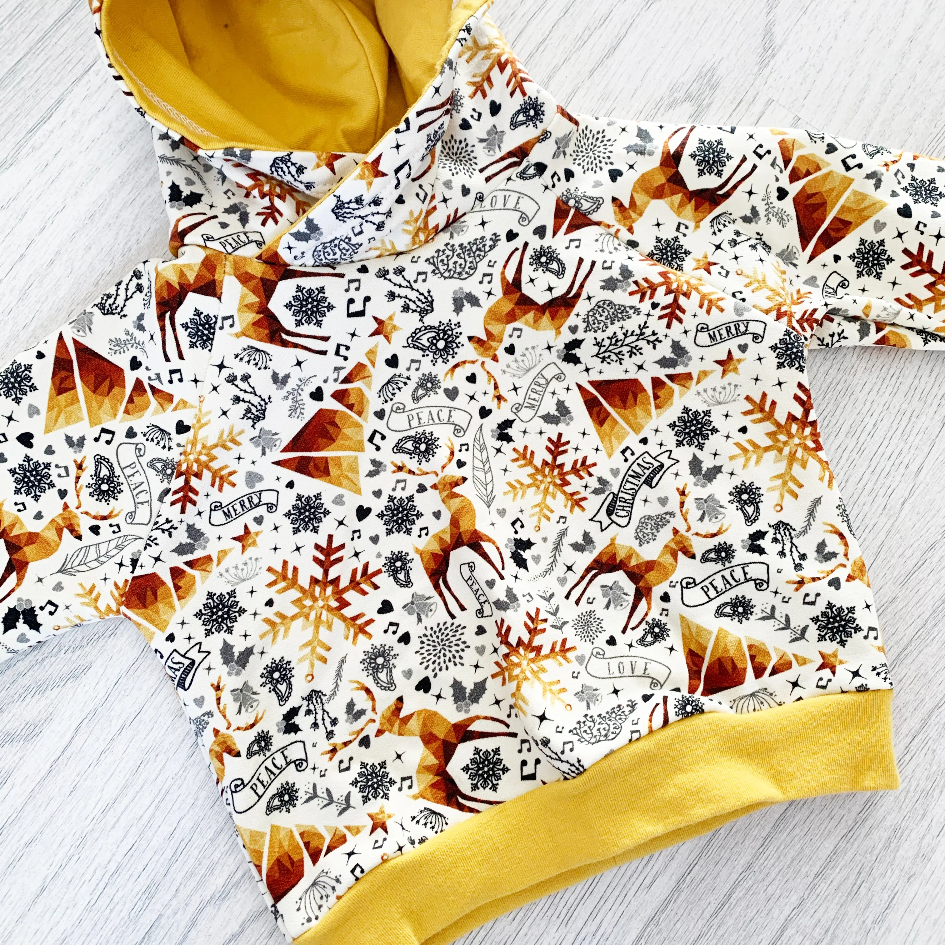Golden Christmas Hoodie - Newborn