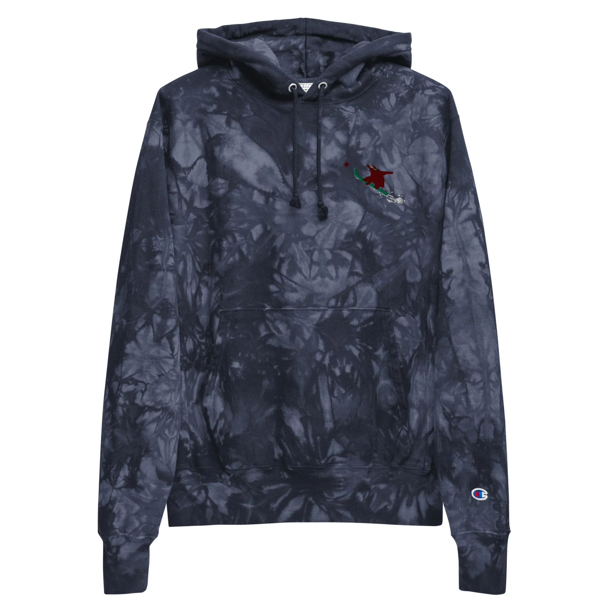 Goldy the Grizzly Champion tie-dye hoodie
