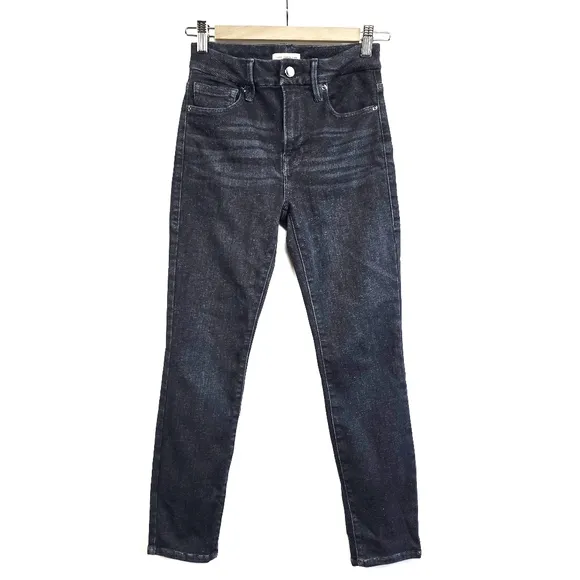 Good American Always Fits Ankle Skinny Jeans Deep Blue 002 Size 00-4