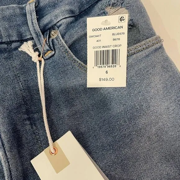 Good American Good Waist Crop Skinny Jeans