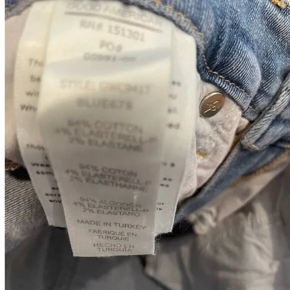 Good American Good Waist Crop Skinny Jeans