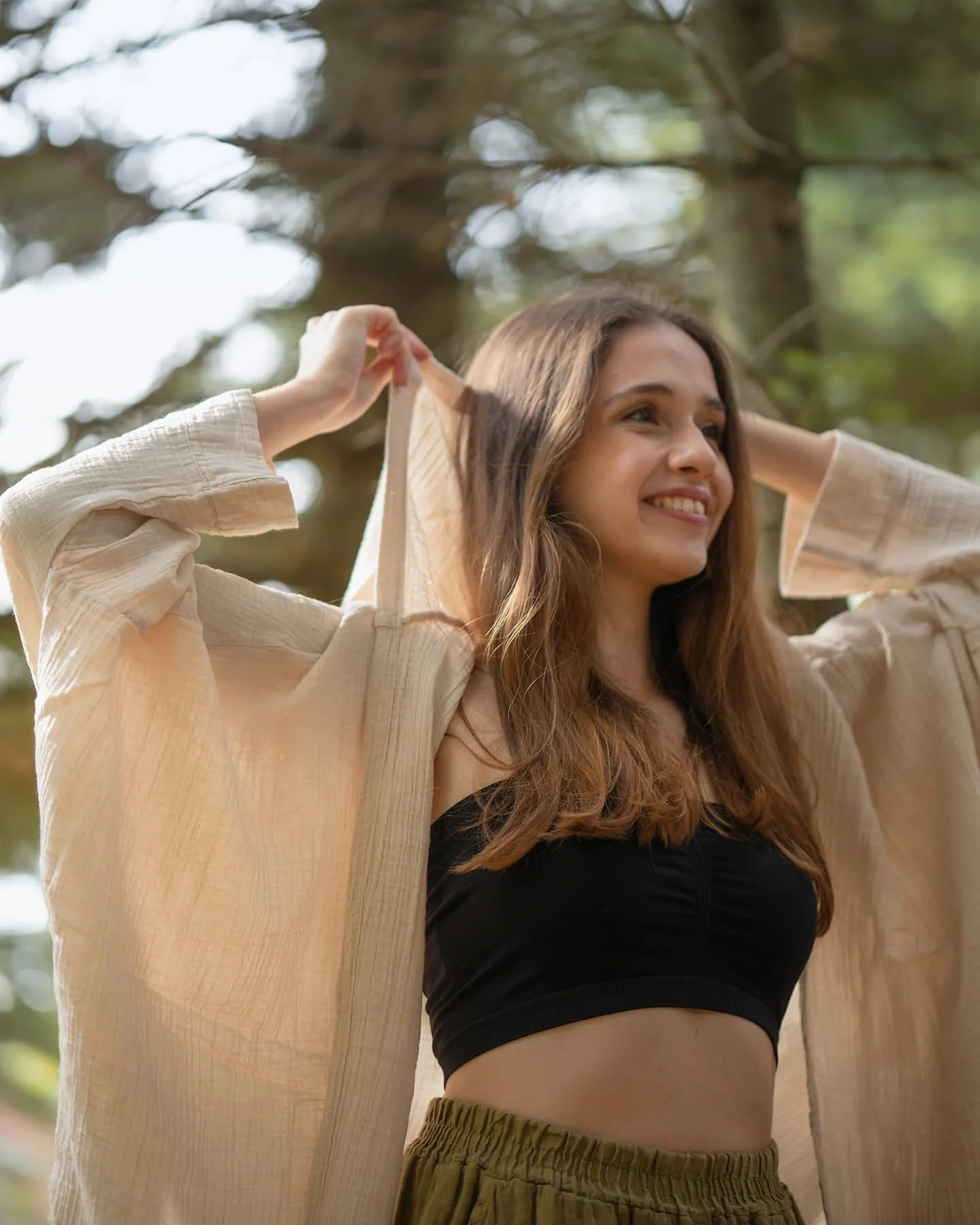 Green Kimono Hoodie