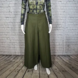 Grid Iron Pants in Olive Twill by Kim Schalk