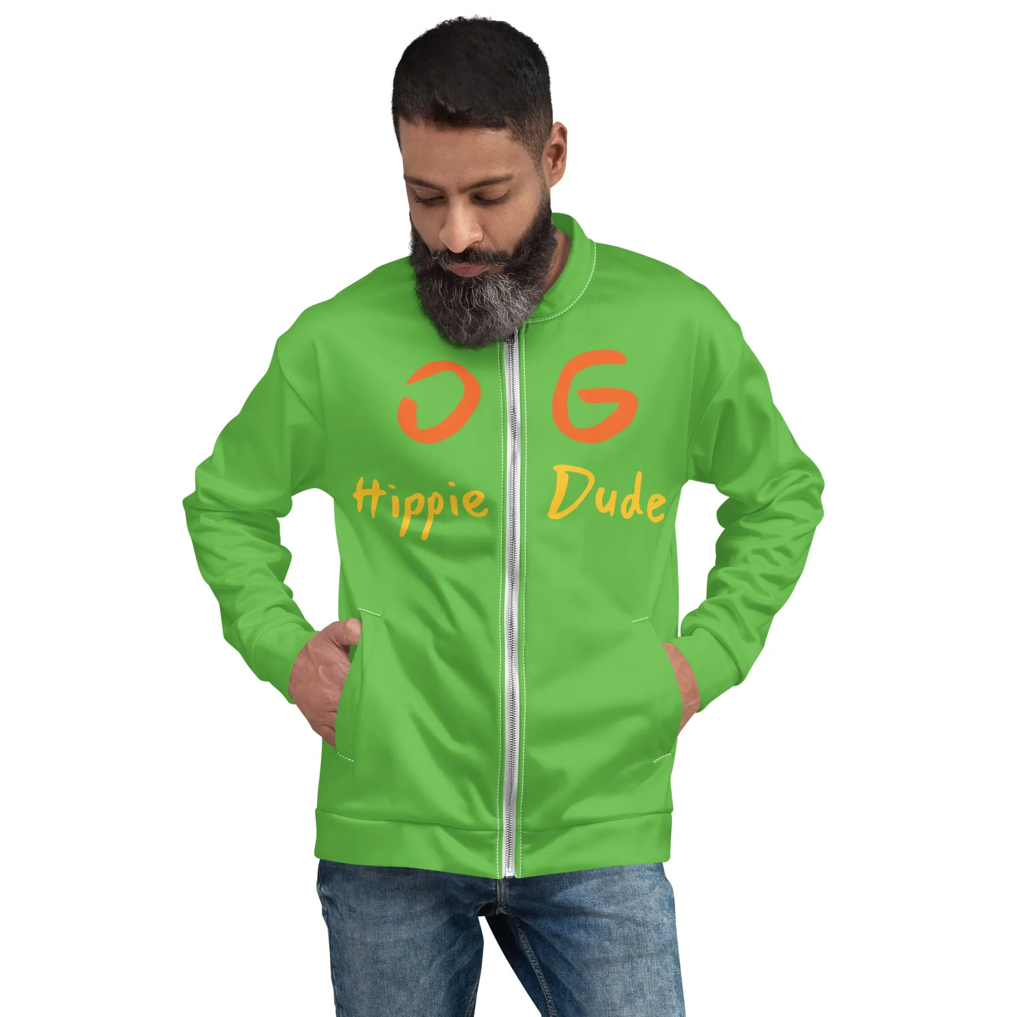 Grinch Bomber Jacket - OG Hippie Dude