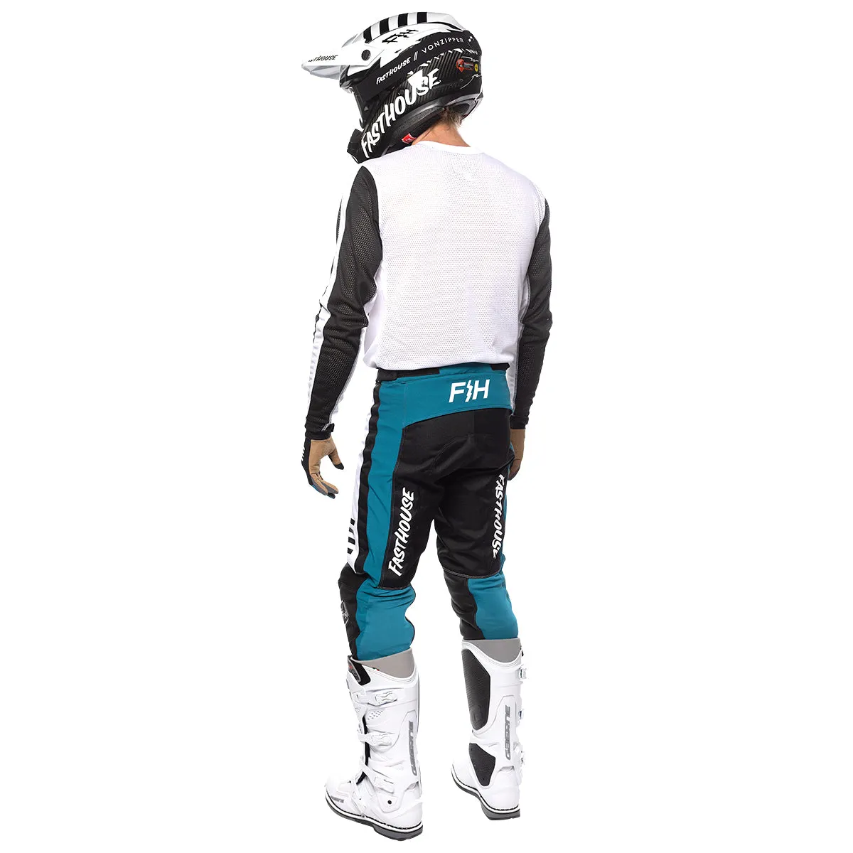 Grindhouse Mod Pant - White/Black/Marine