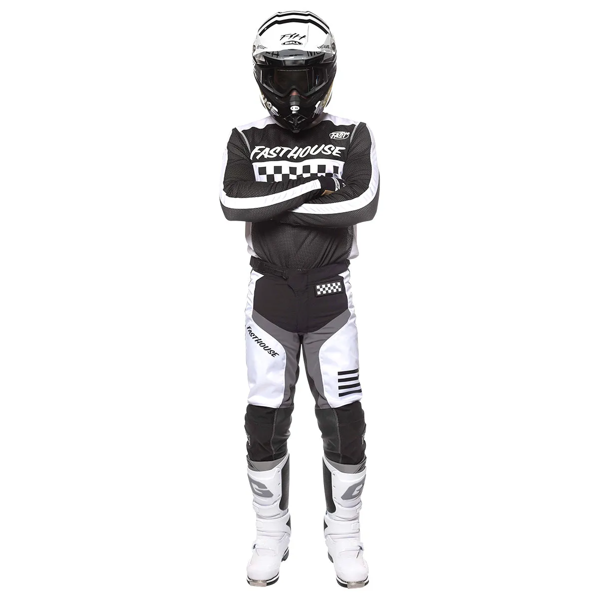 Grindhouse Mod Pant - White/Black/Marine
