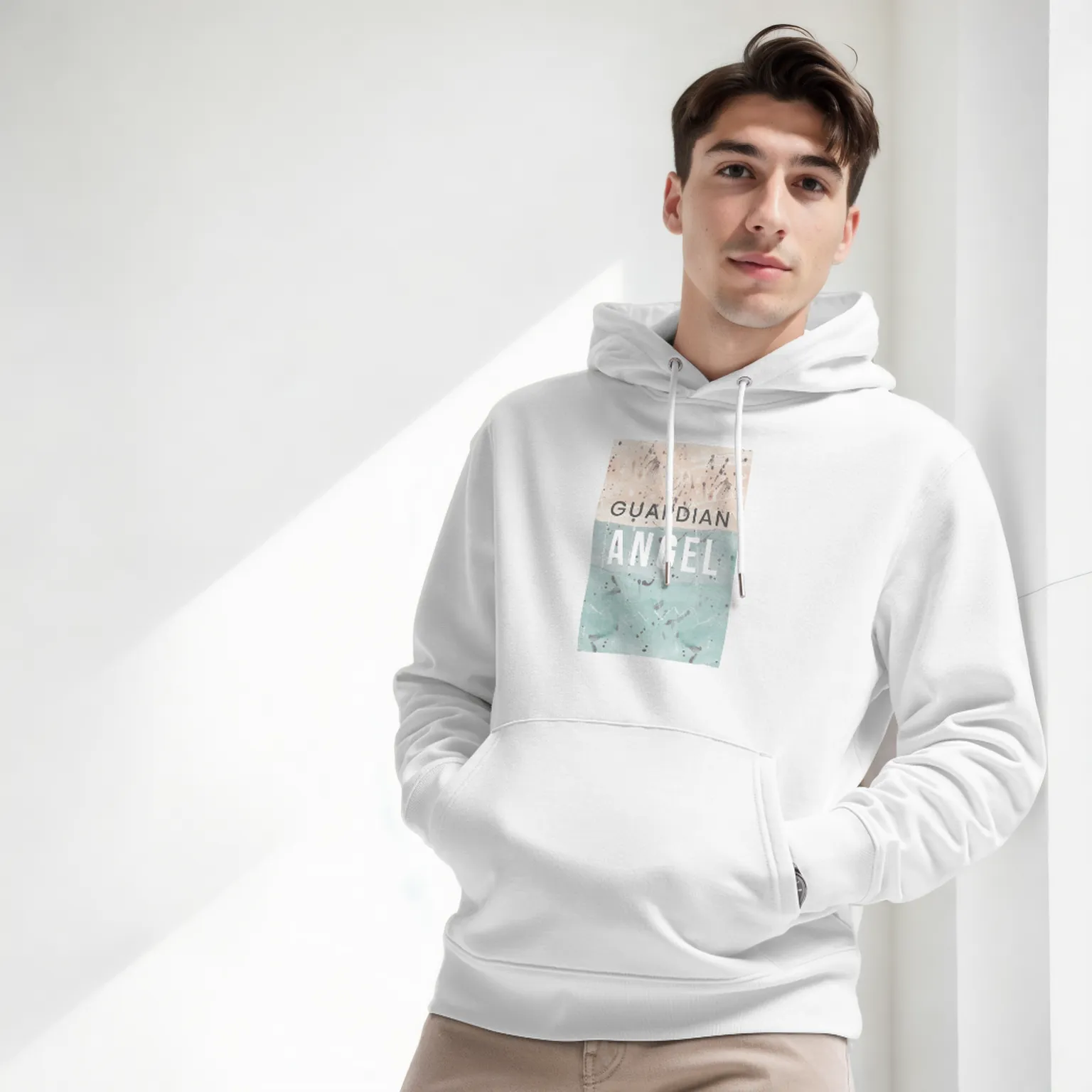 GUARDIAN ANGEL Men's Hoodie, Organic Cotton