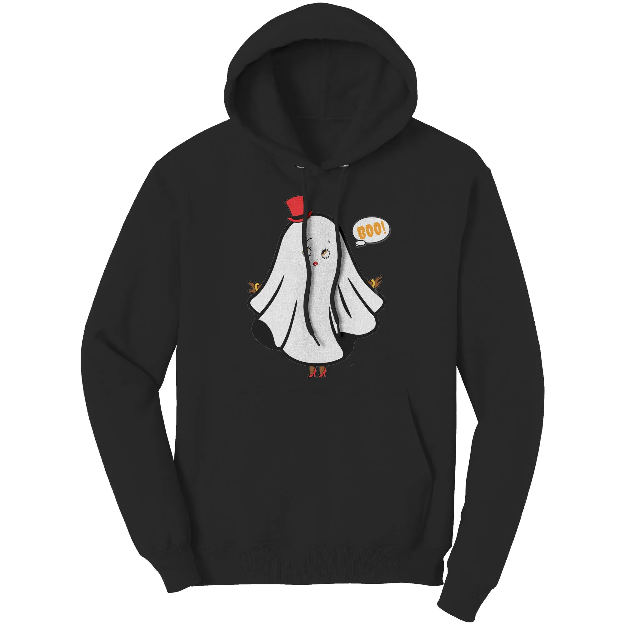 Halloween Ghost Womens Hoodie, Cute Ghost Hoodie, Funny Halloween Hoodie, Cute Fall Hoodie, Spooky Season Funny, Betty Boop Halloween Gift