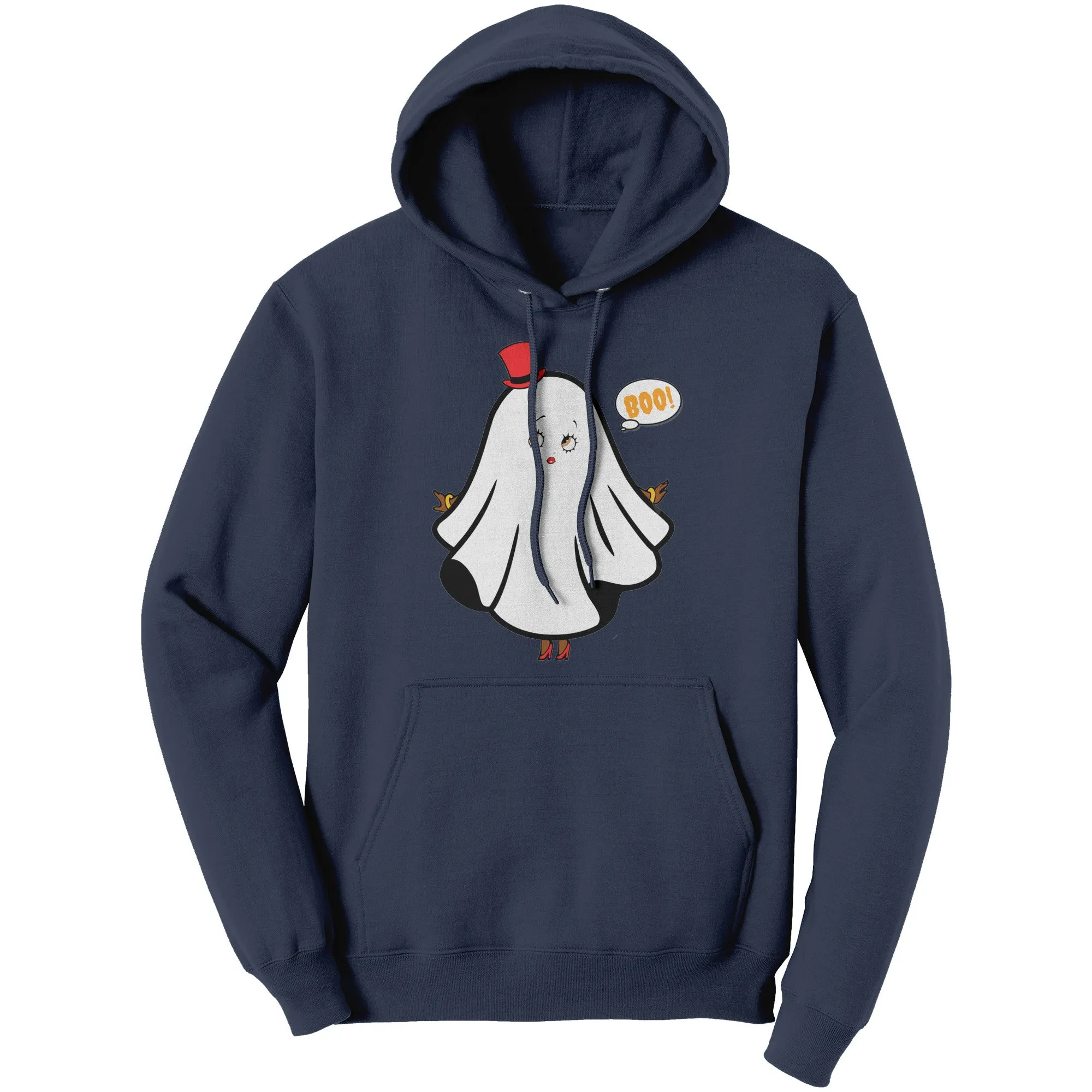 Halloween Ghost Womens Hoodie, Cute Ghost Hoodie, Funny Halloween Hoodie, Cute Fall Hoodie, Spooky Season Funny, Betty Boop Halloween Gift