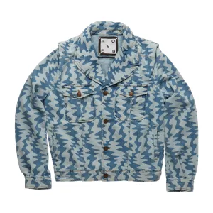 HATYA Men's Blue Waves Jacket