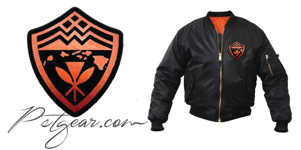Hawaii Leather Island Bomber Mens Jacket