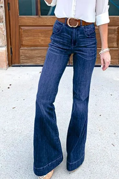Hazel Blues® | Flare Jeans with Pockets