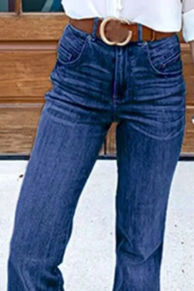 Hazel Blues® | Flare Jeans with Pockets