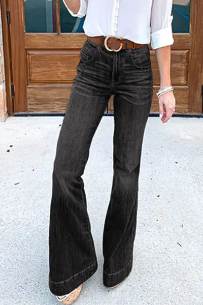 Hazel Blues® | Flare Jeans with Pockets