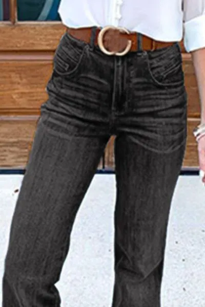 Hazel Blues® | Flare Jeans with Pockets