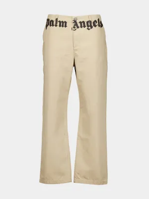 Hazelnut Logo Chino Pants