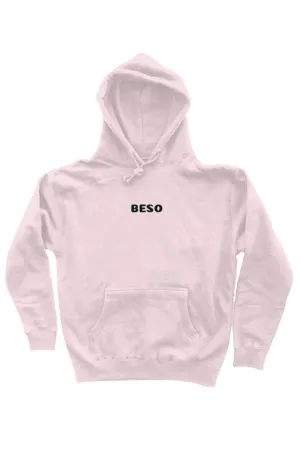 Heavyweight Pullover Hoodie- Light Pink Beso
