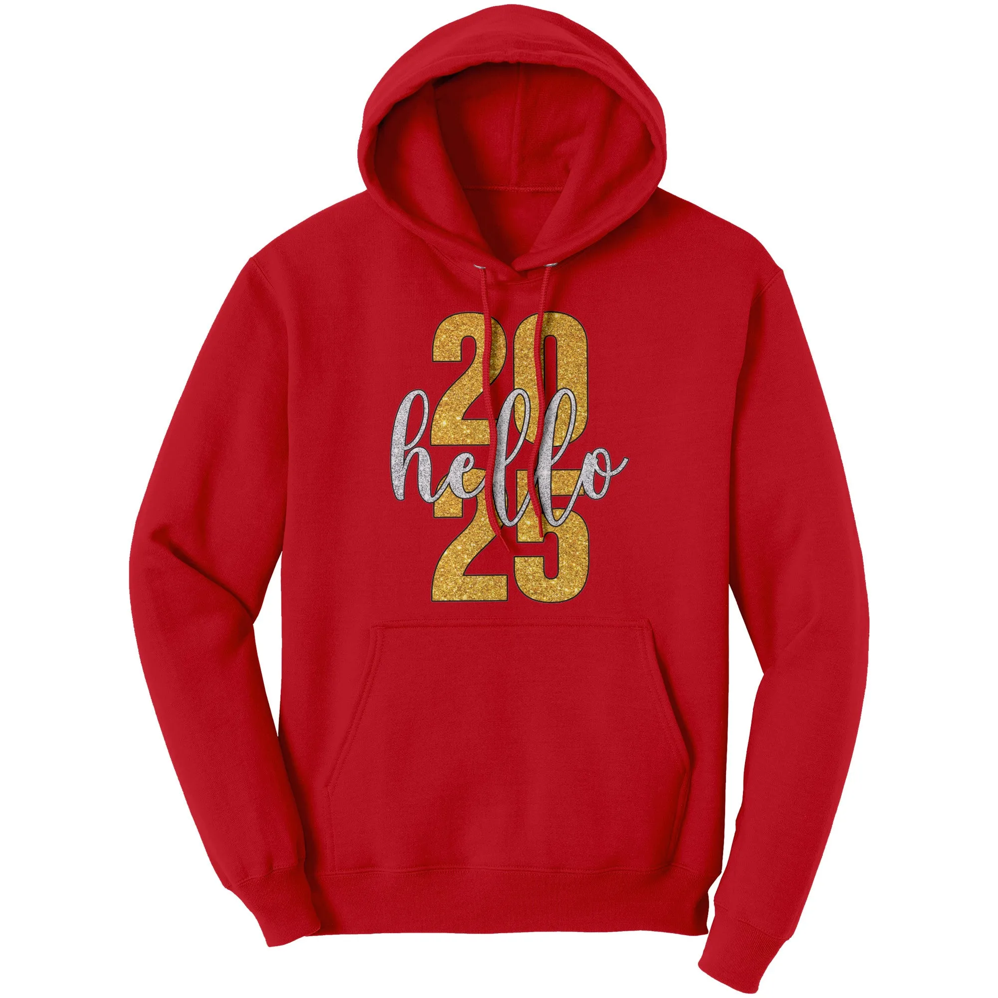 Hello 2025 Hoodie, New Year Hoodie, Happy New Year Hooded Sweatshirt, New Year 2025 Family Hoodie, Christmas Hoodie Christmas Gift For Her