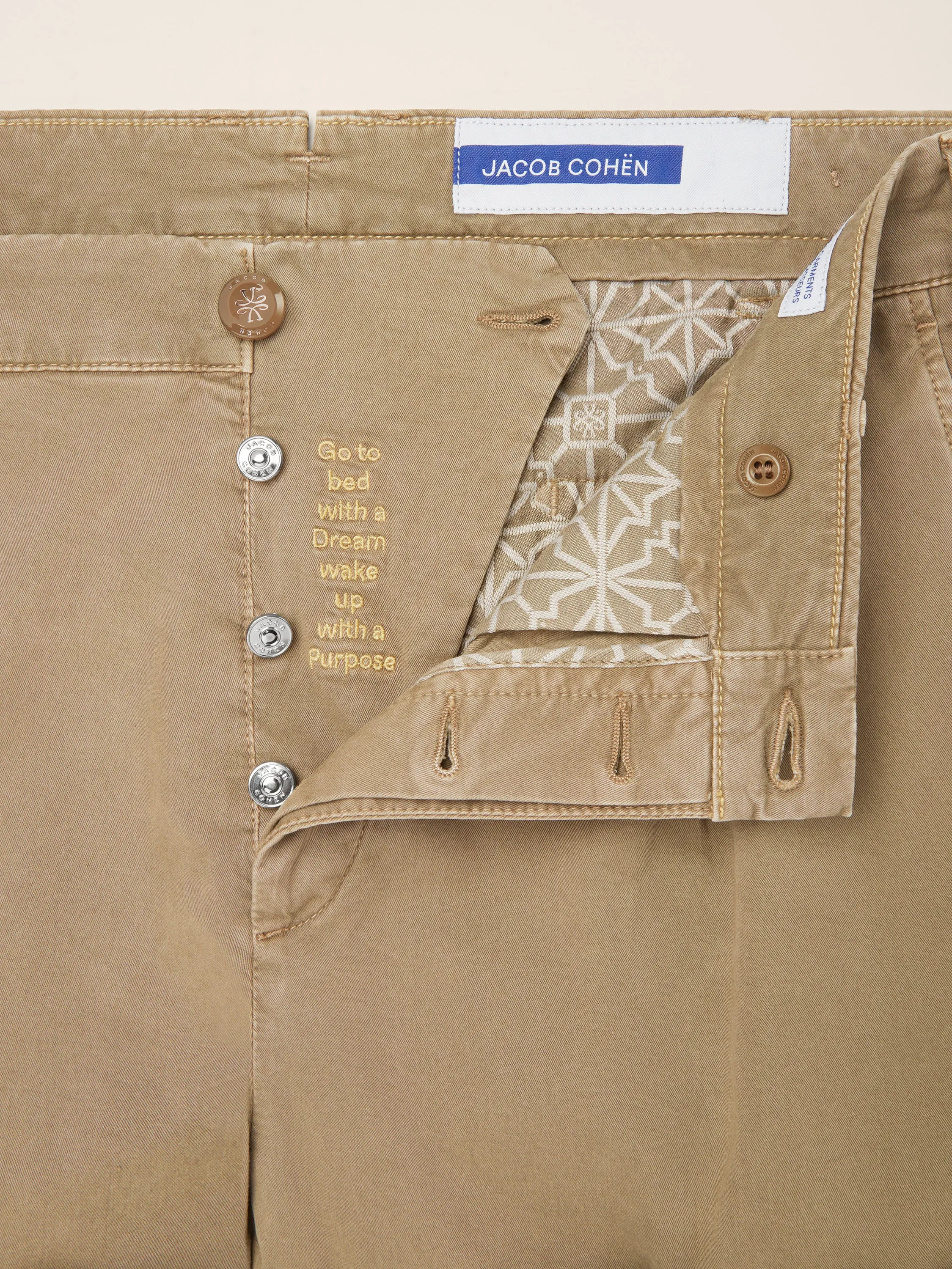 Henry - Pants in Stretch Cotton and Lyocell Gabardine