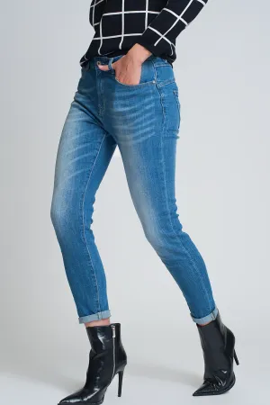 High rise farleigh slim mom jeans in lightwash