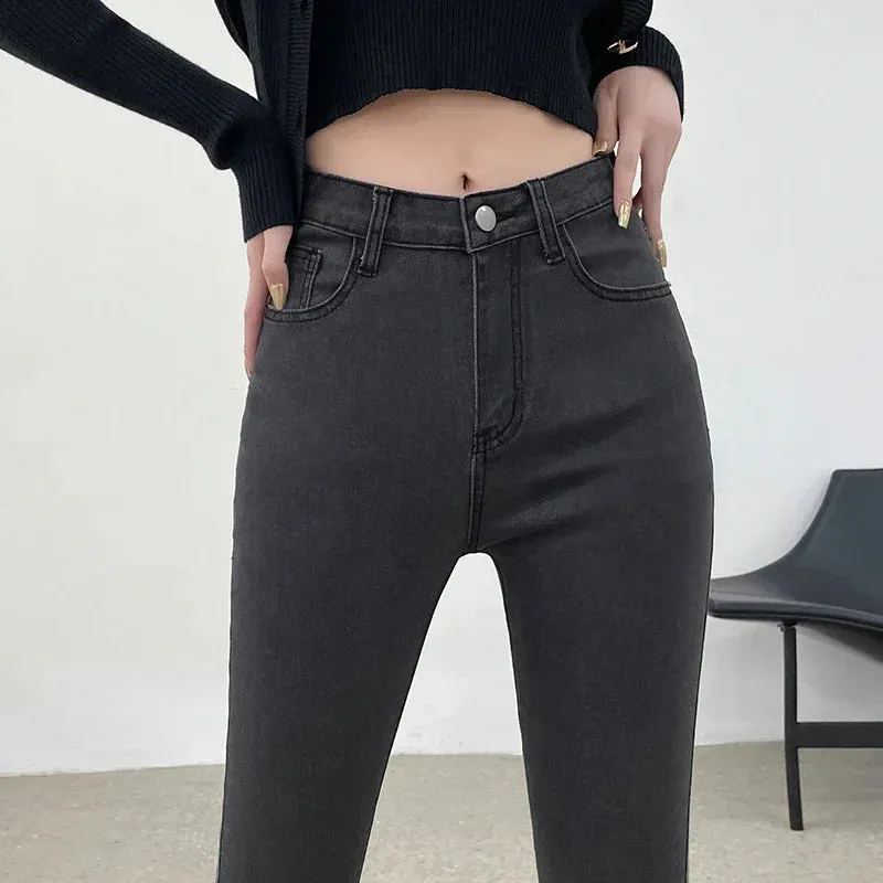High Waist Skinny Jeans: Women's Vintage Style