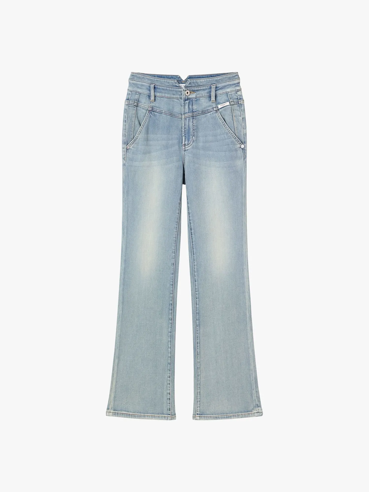 High Waisted Flare Jeans-ALICE
