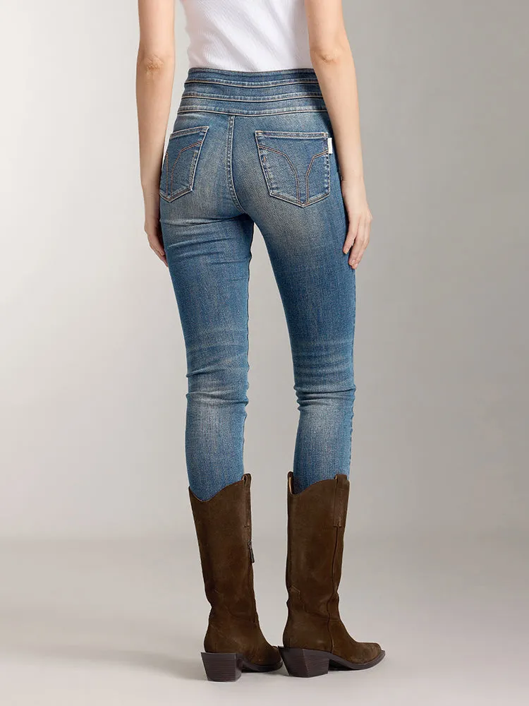 High Waisted Slim Fit Jeans