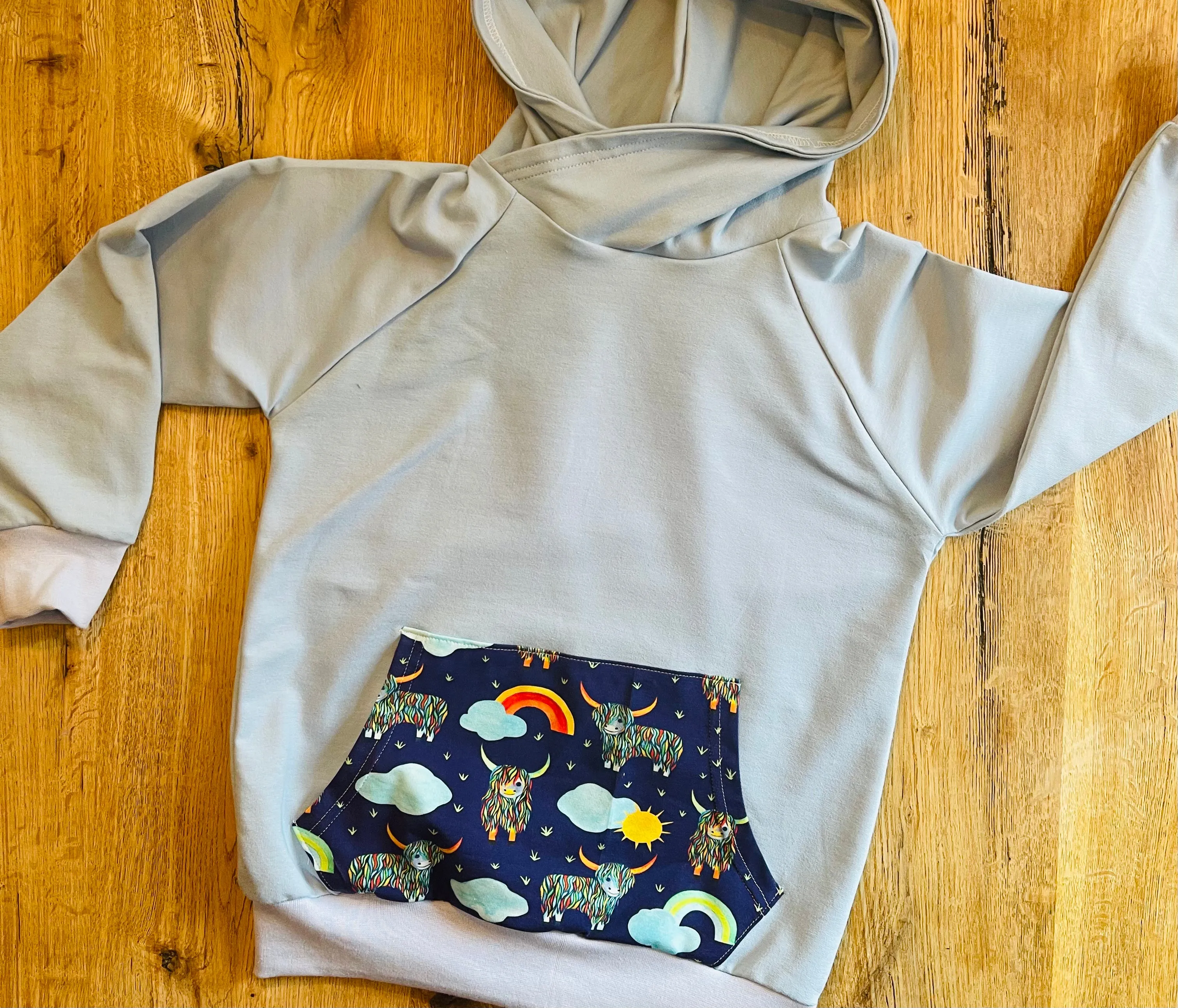 Highland Cow Hoodie - Age 8