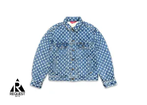 Hole Punch Denim Trucker Jacket "Blue"