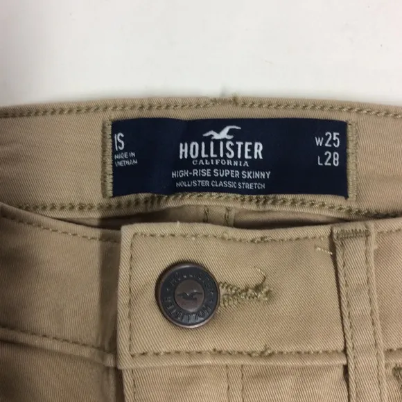 Hollister Women’s Tan High Rise Super Skinny 1S
