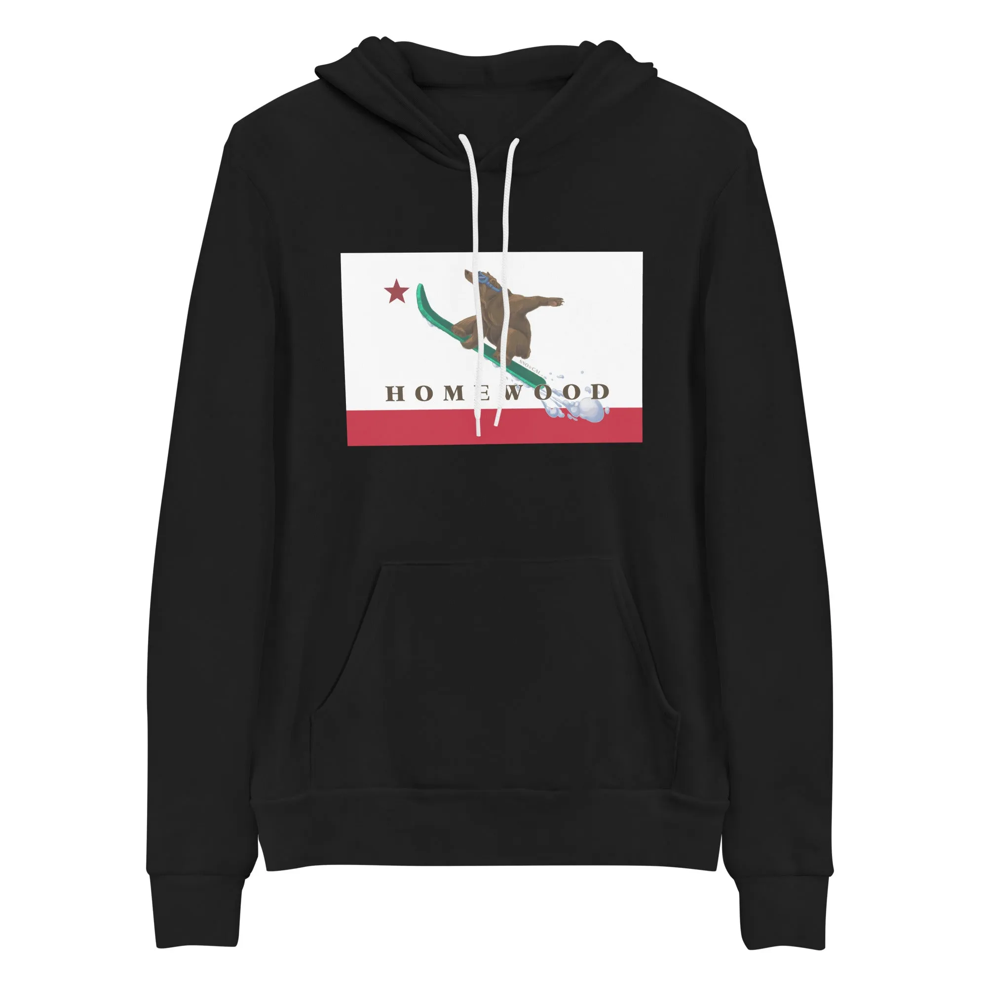 Homewood CA Flag Snowboard Hoodie