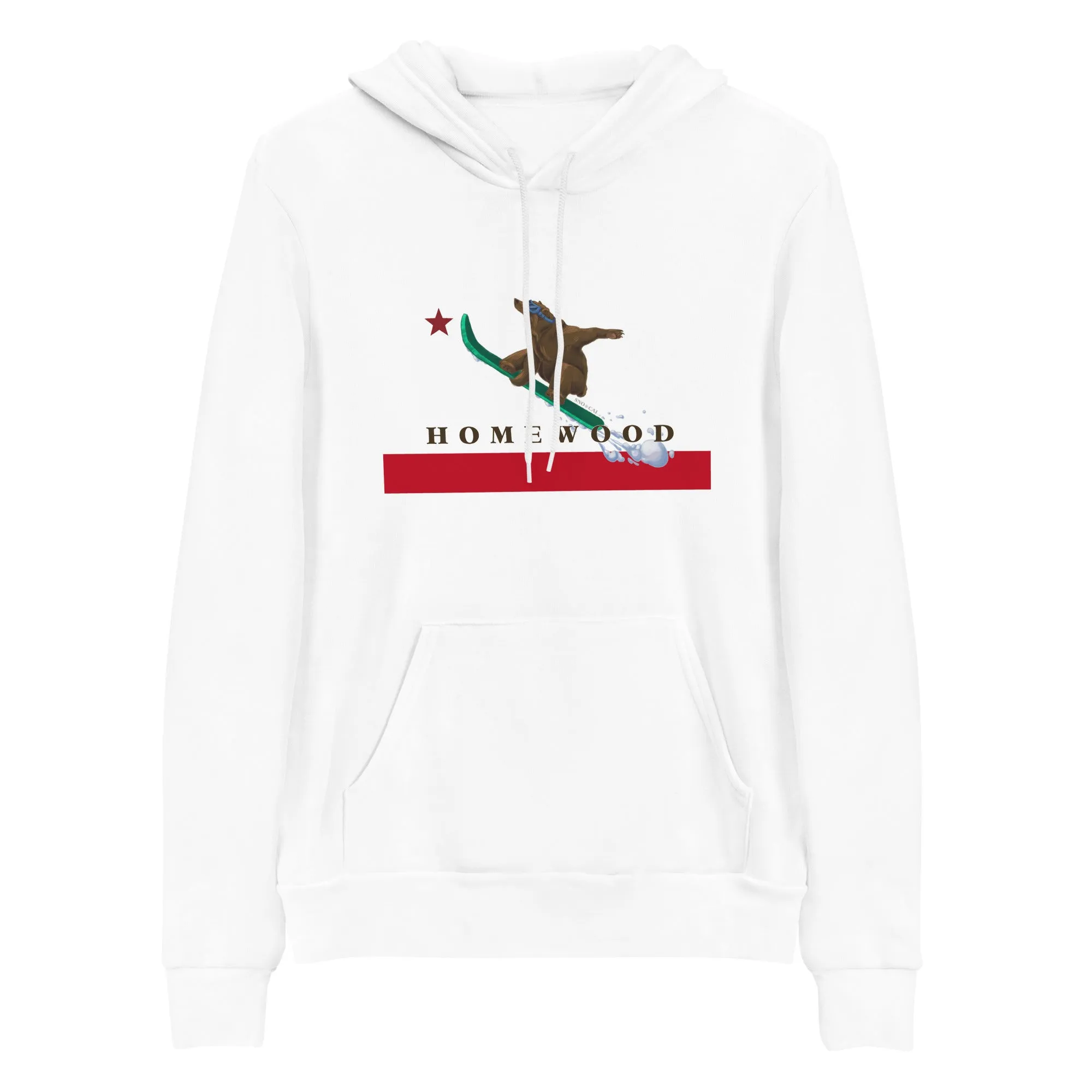 Homewood CA Flag Snowboard Hoodie