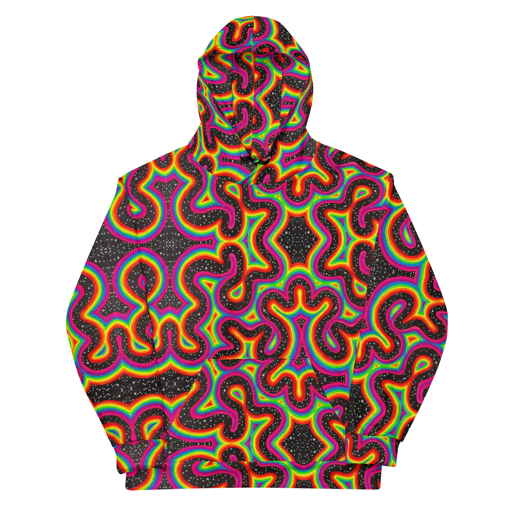 Hooded Sweatshirt- "Rainbow Rovd" Design