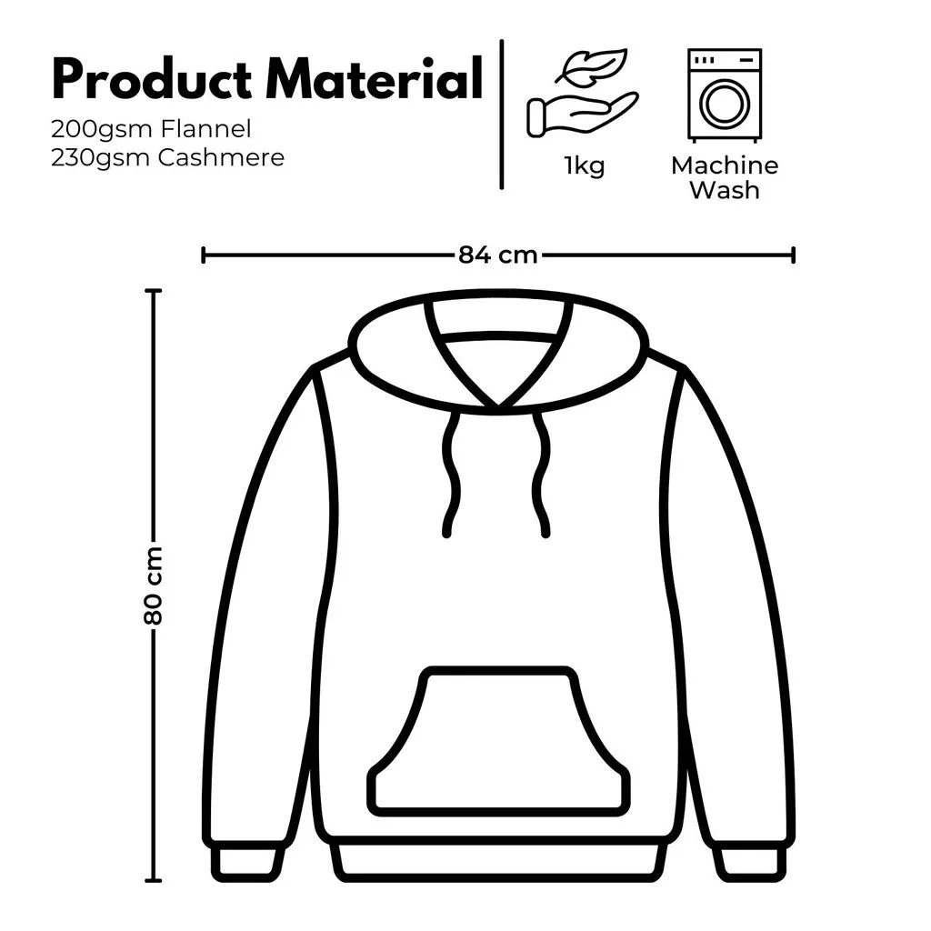 Hoodie Blanket (Kids Sheep light blue )