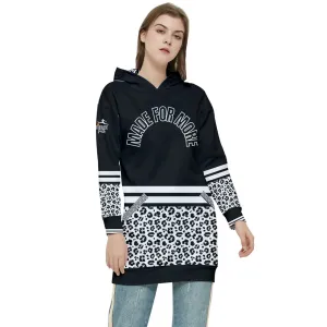 Hoodie Dress (Black/White)