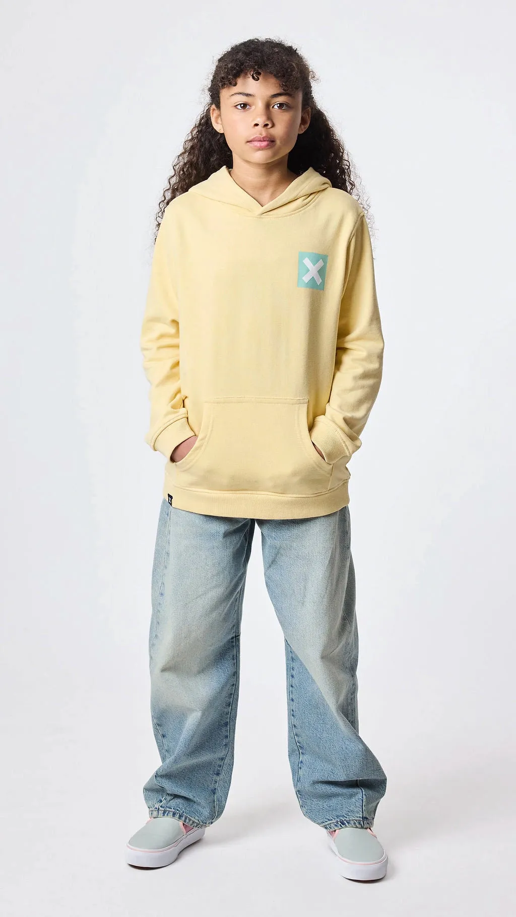 HOODIE KIDS NATURE LIGHT YELLOW