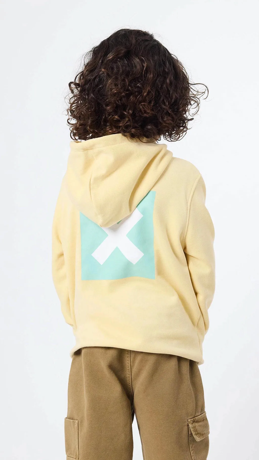 HOODIE KIDS NATURE LIGHT YELLOW