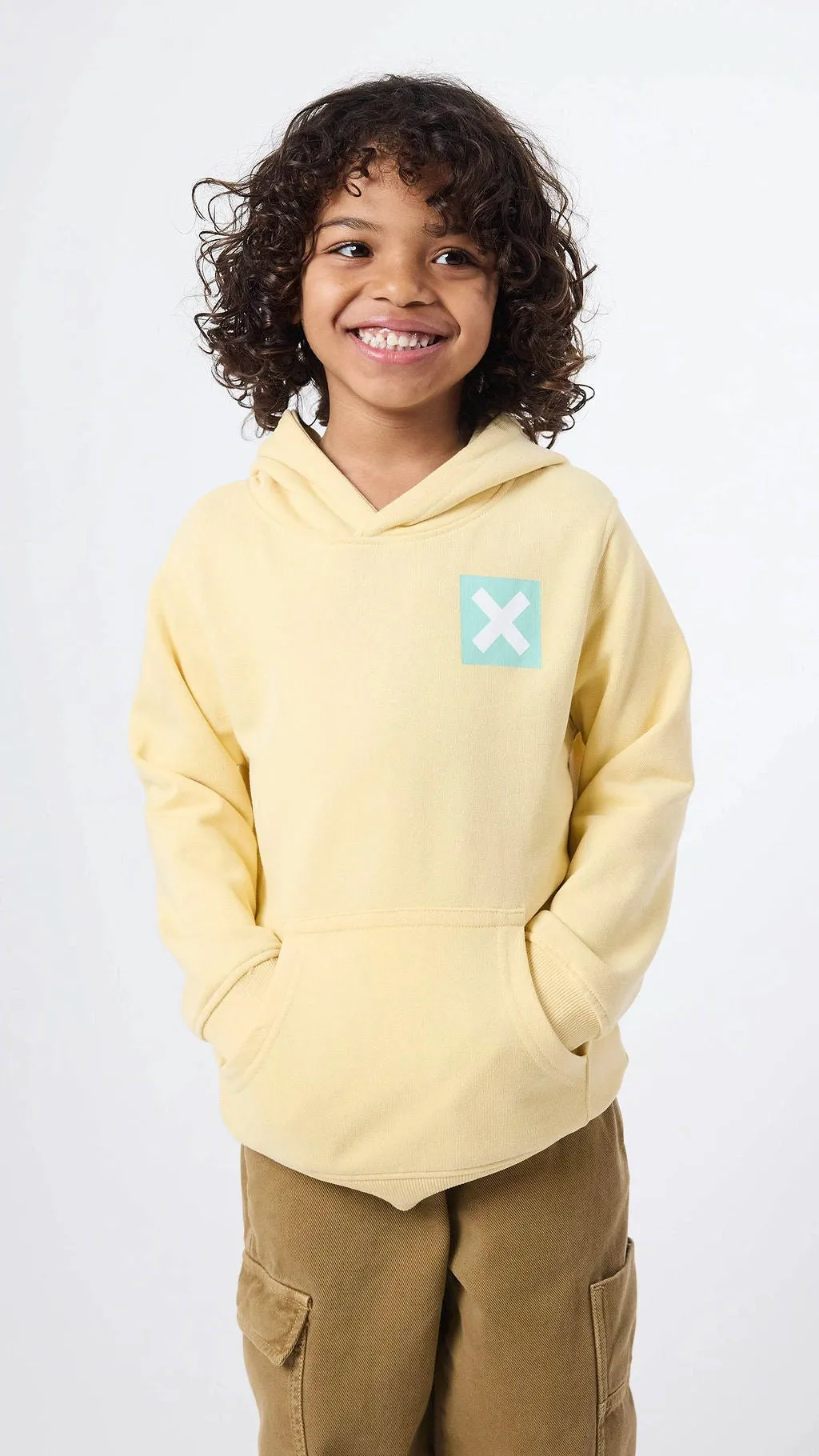 HOODIE KIDS NATURE LIGHT YELLOW