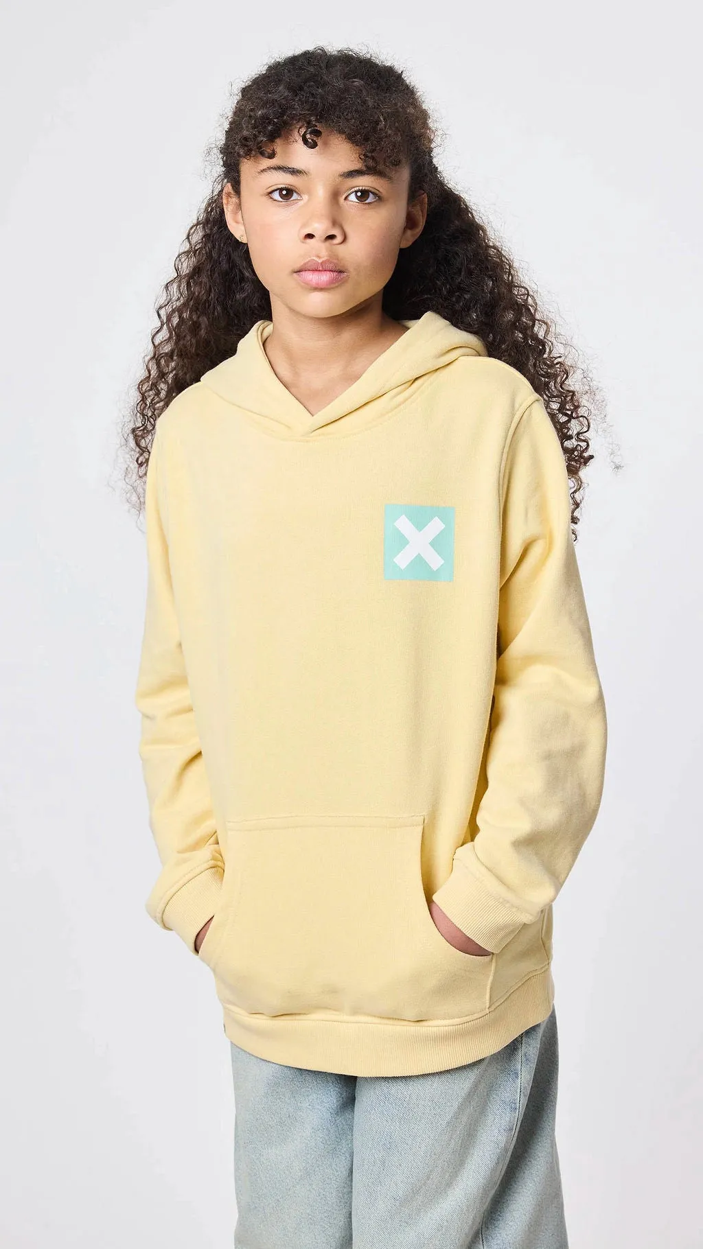 HOODIE KIDS NATURE LIGHT YELLOW