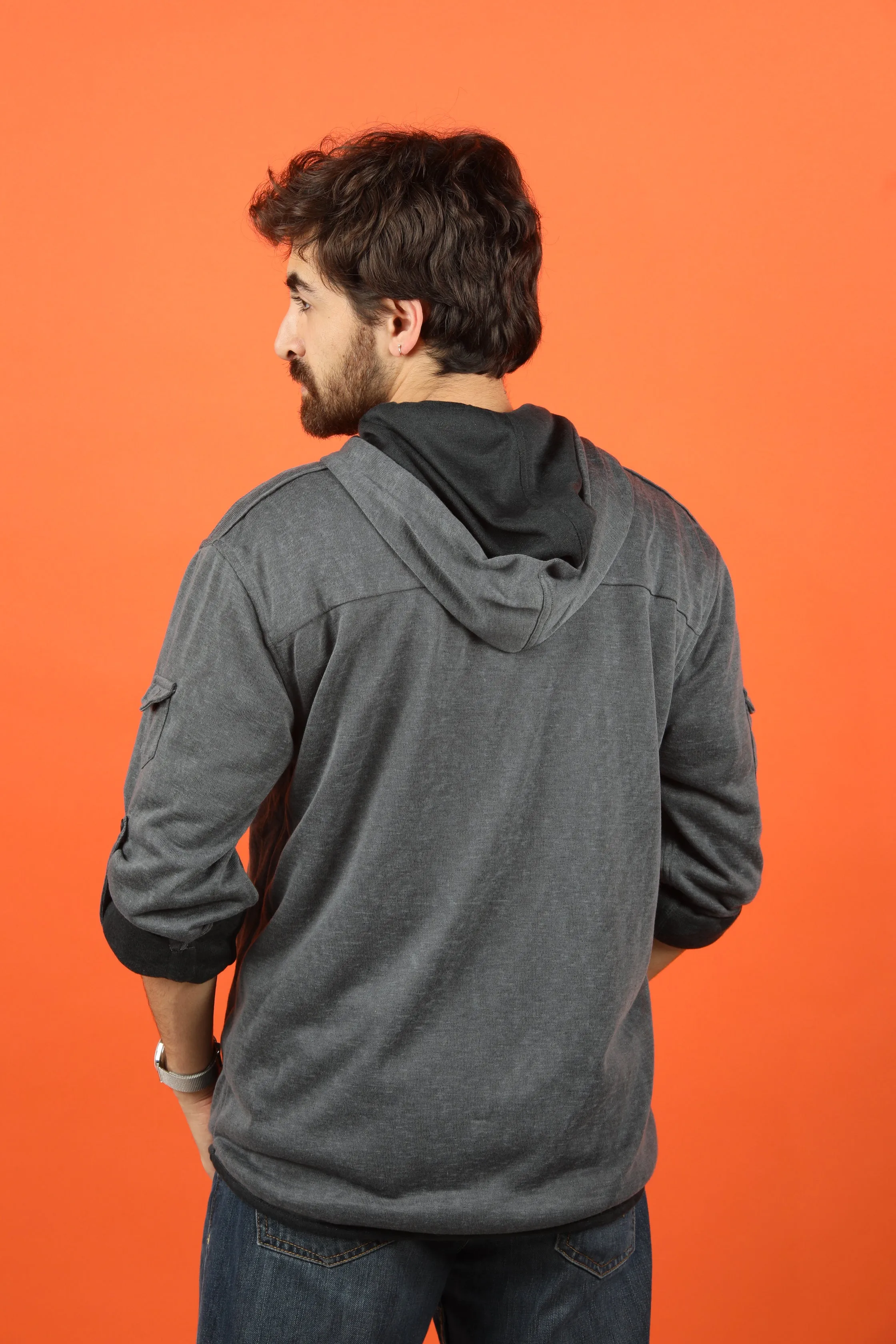 Hoodie Shirt - Light Grey