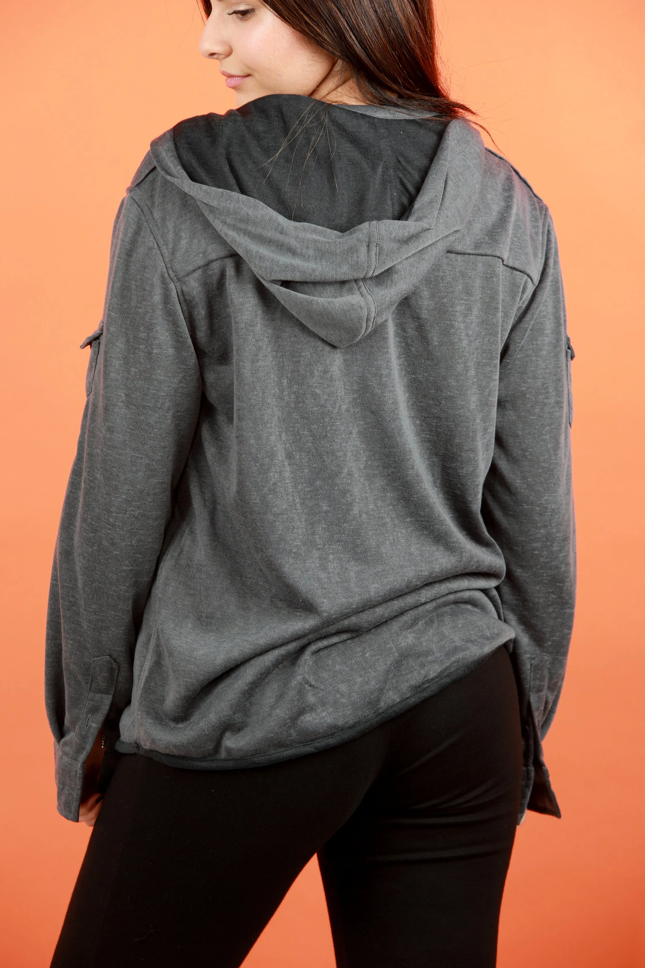 Hoodie Shirt - Light Grey