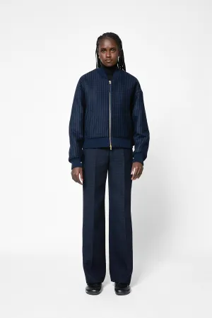 Houndstooth Bomber Jacket