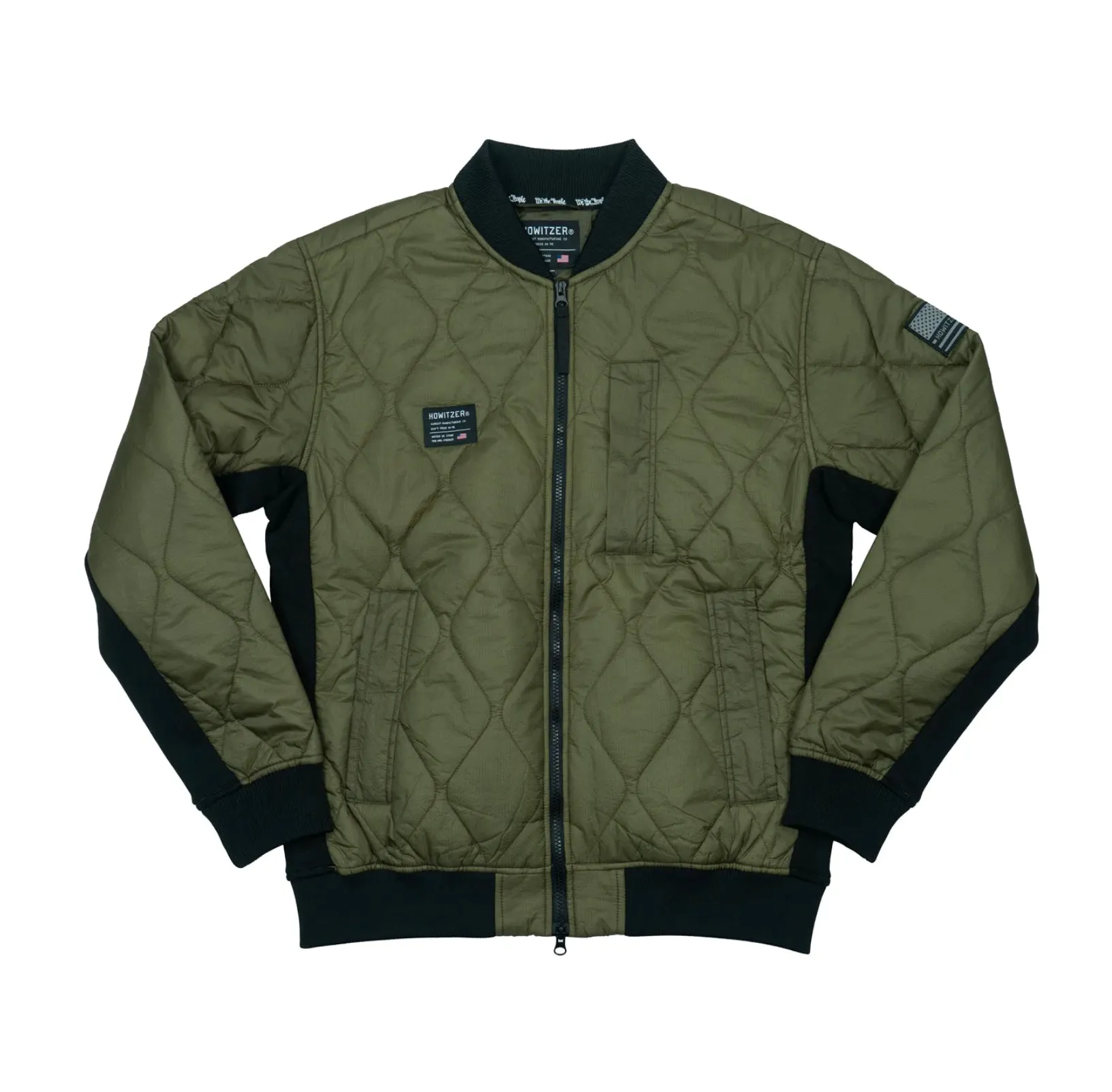 Howitzer Military Green Pilot Bomber Jacket